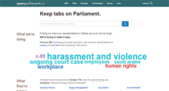 Desktop Screenshot of openparliament.ca