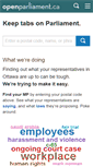 Mobile Screenshot of openparliament.ca